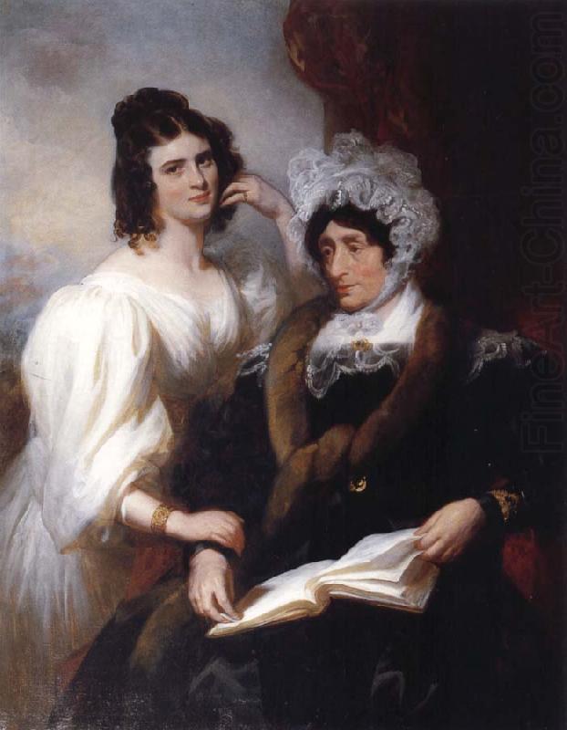 Sarah Siddons and Fanny Kemble, Henry Perronet Briggs